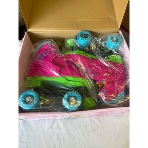 JoJo Siwa Roller Skates Girls Adjustable Sizes 3-7 Pink Teal New